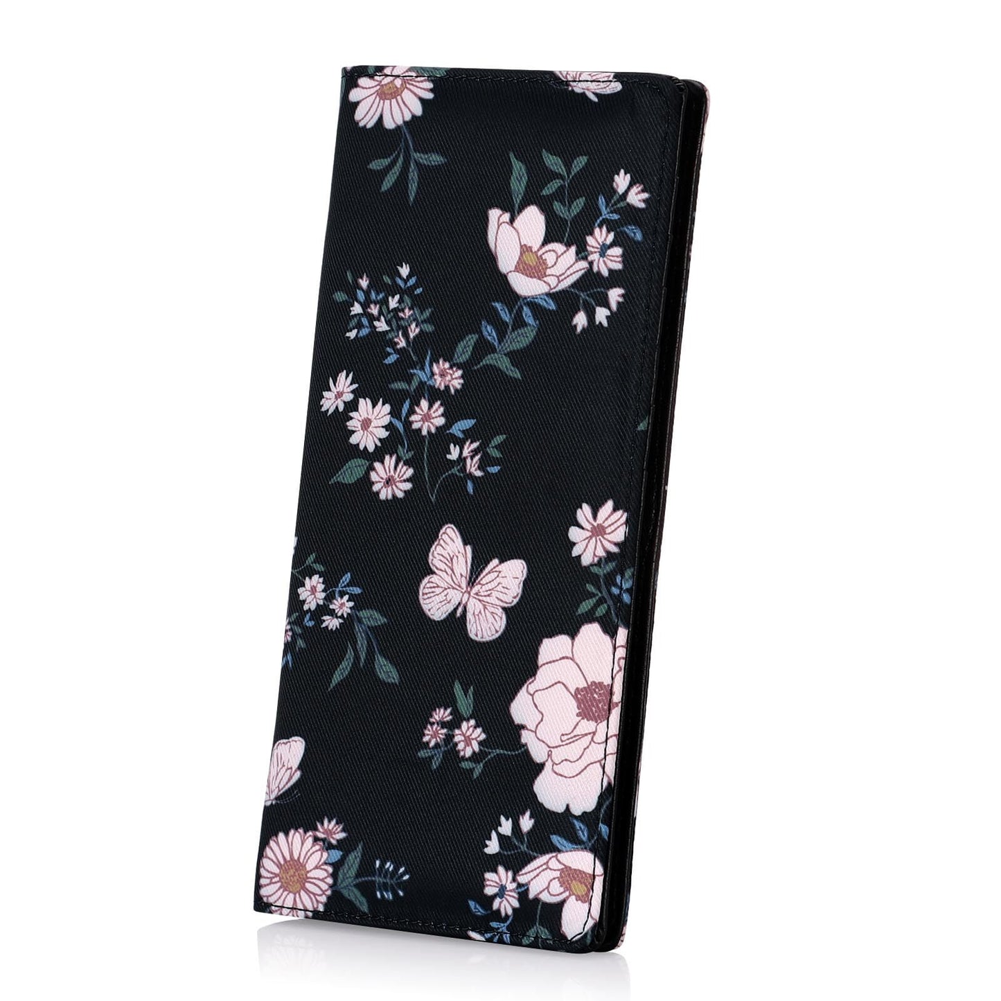HAWEE Slim Bifold Wallet for Women, RFID Blocking Long Purse Thin Travel Credit Card Holder