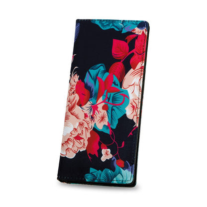 HAWEE Slim Bifold Wallet for Women, RFID Blocking Long Purse Thin Travel Credit Card Holder