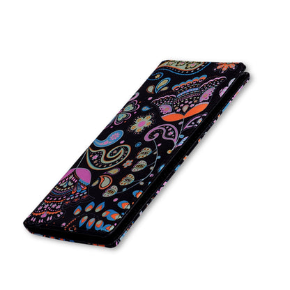 HAWEE Slim Bifold Wallet for Women, RFID Blocking Long Purse Thin Travel Credit Card Holder