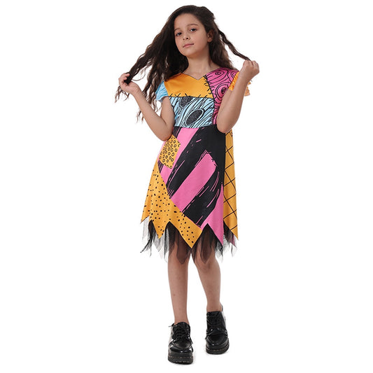 KAWELL Girls Nightmare Before Christmas Classic Sally Toddler Costume