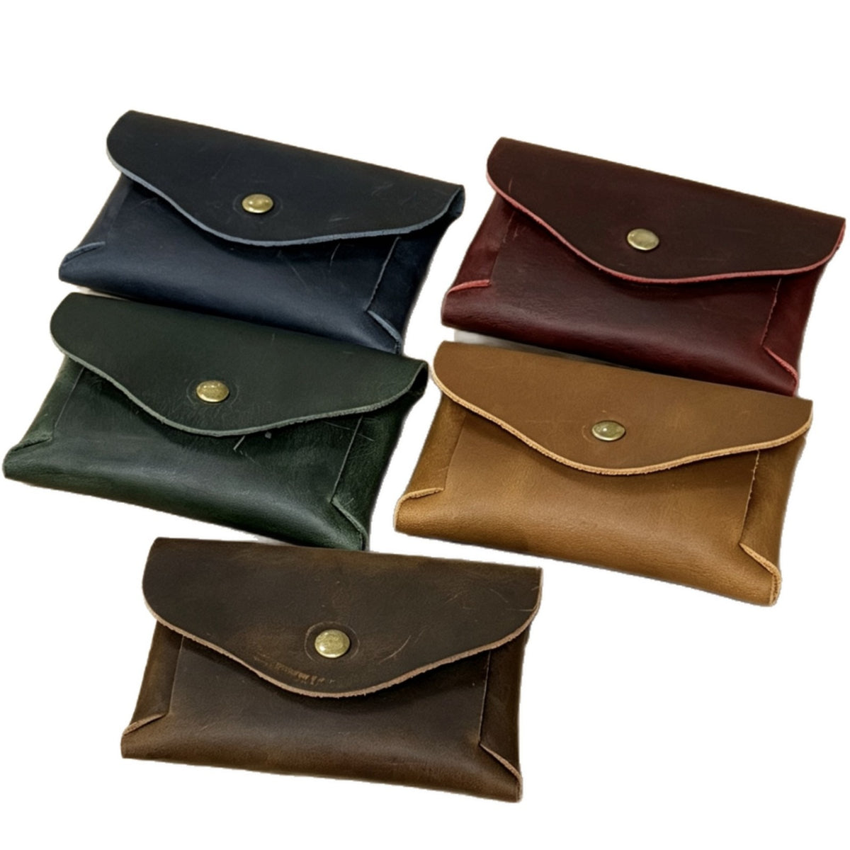 LOEL Genuine Leather Card Holder Wallet for Men Women