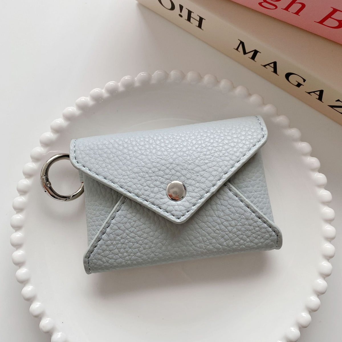 LOEL Mini Envelope Card Holder Wallet for Women