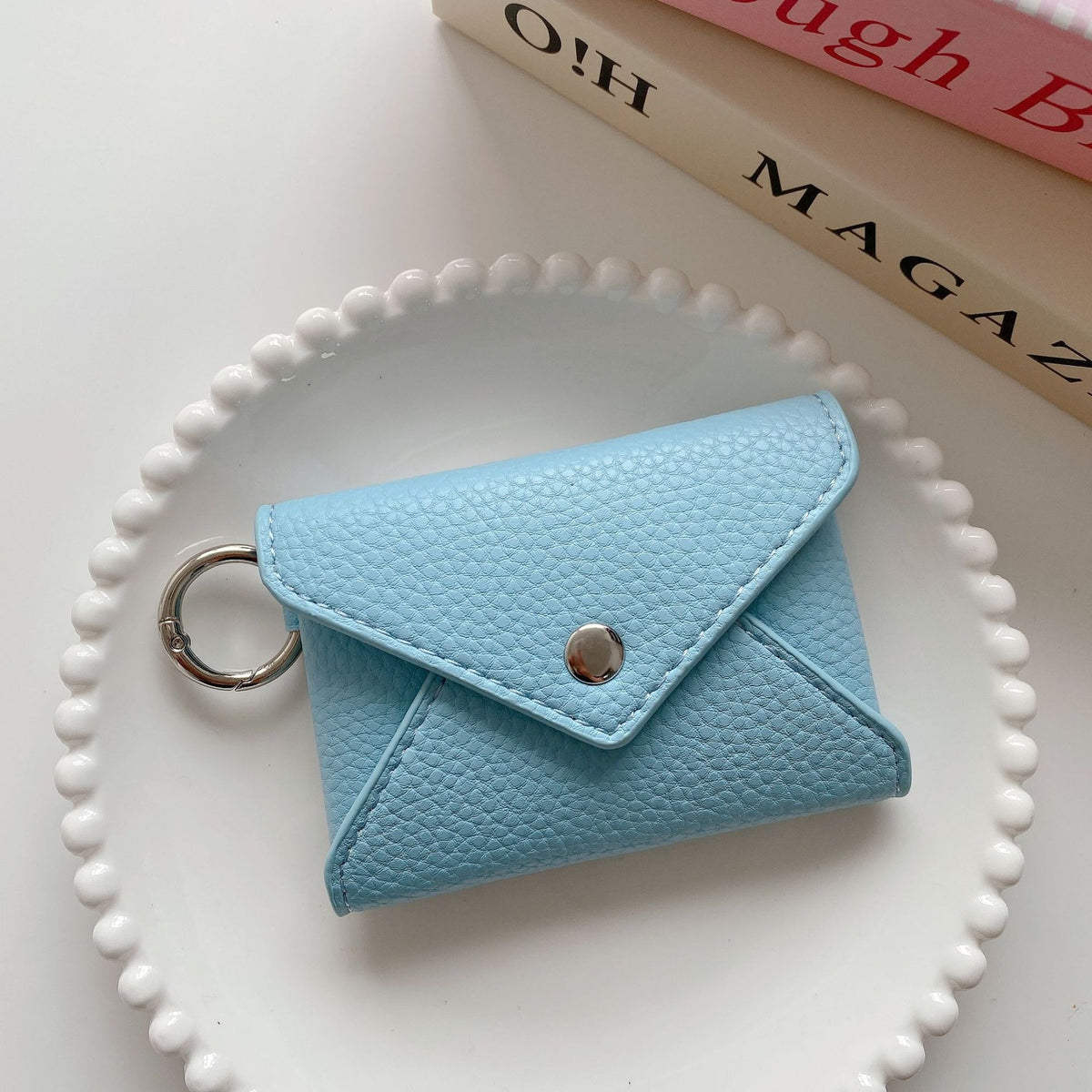 LOEL Mini Envelope Card Holder Wallet for Women
