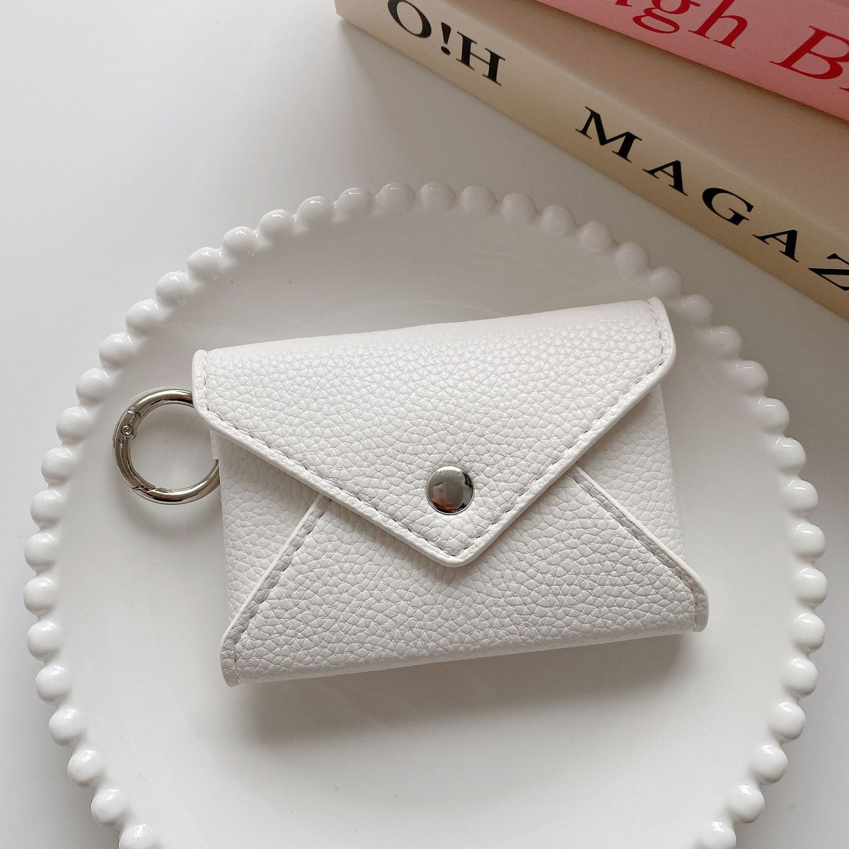 LOEL Mini Envelope Card Holder Wallet for Women