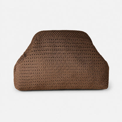 LOEL Knitted Clip-Frame Clutch Bag for Women - Lightweight Polyester Cloud Pouch, Evening & Daily Purse