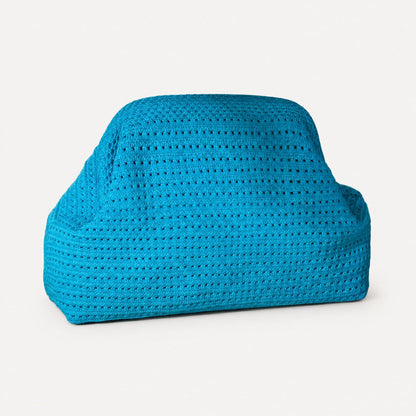 LOEL Knitted Clip-Frame Clutch Bag for Women - Lightweight Polyester Cloud Pouch, Evening & Daily Purse