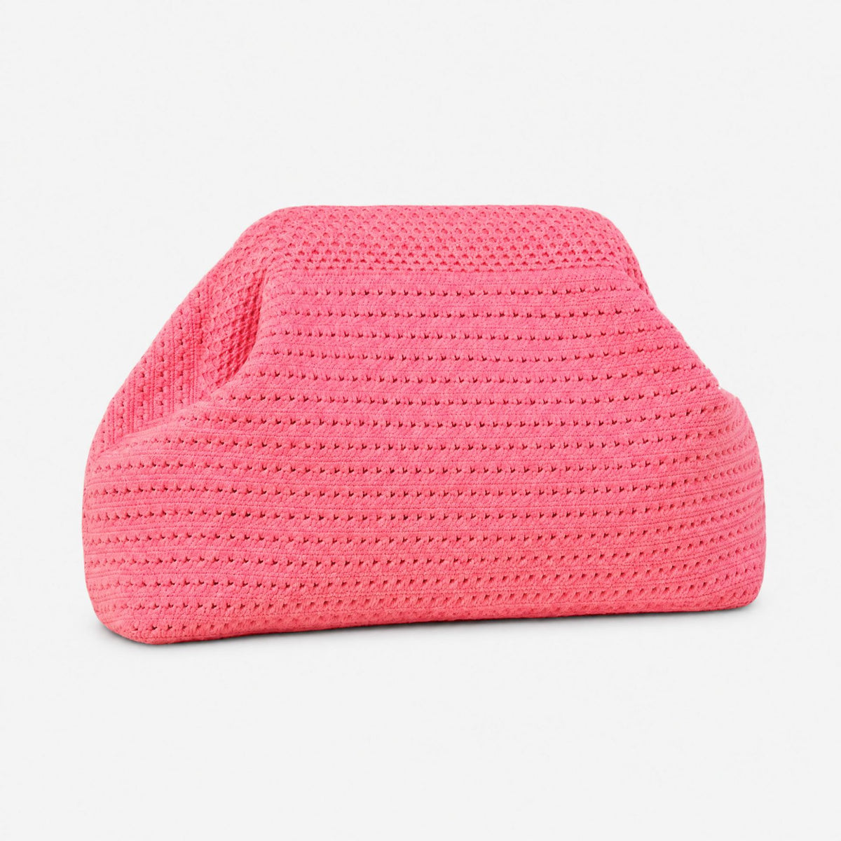 LOEL Knitted Clip-Frame Clutch Bag for Women - Lightweight Polyester Cloud Pouch, Evening & Daily Purse