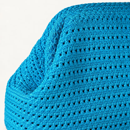 LOEL Knitted Clip-Frame Clutch Bag for Women - Lightweight Polyester Cloud Pouch, Evening & Daily Purse