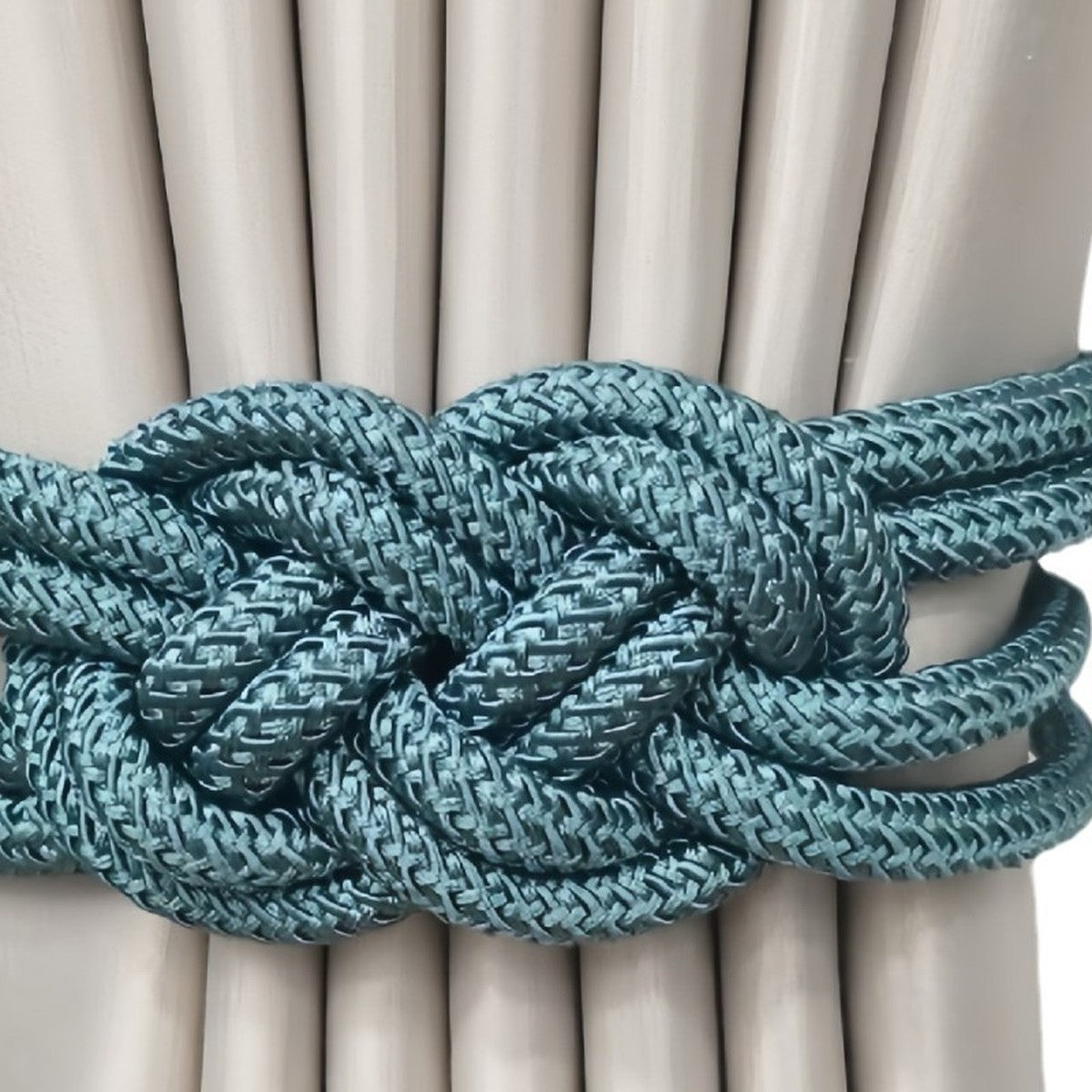 Handwoven knot braid close-up