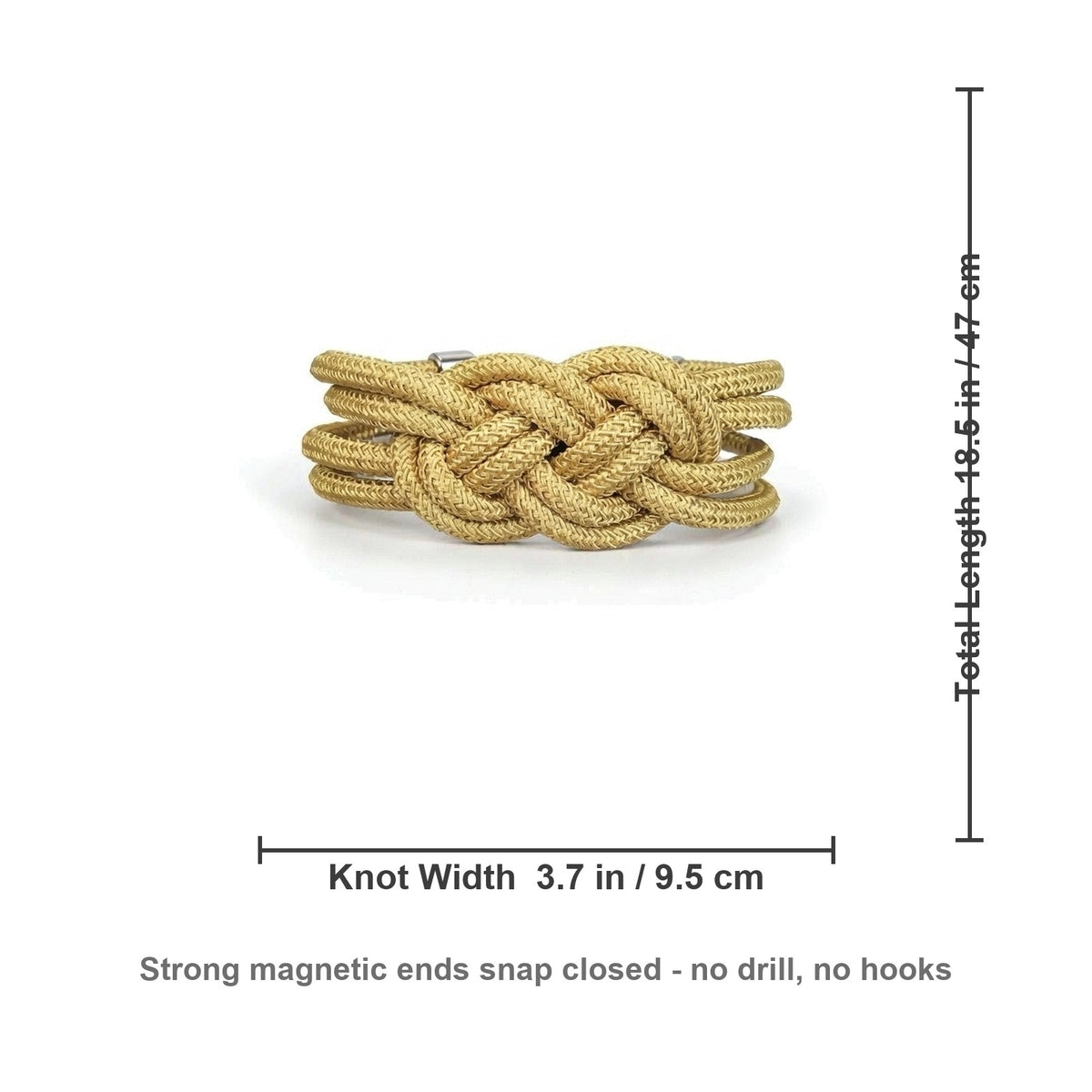 Size diagram 18.5 in total length