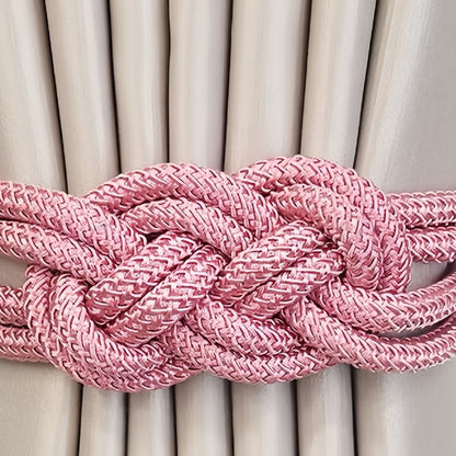 Handwoven knot braid close-up