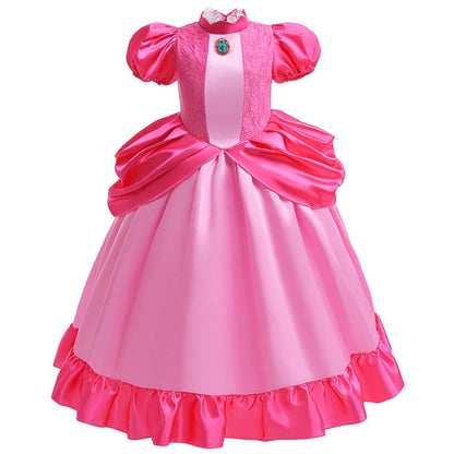 LOEL Girls Pink Princess Dresses Birthday Party Fancy Outfit Fairy Dress up