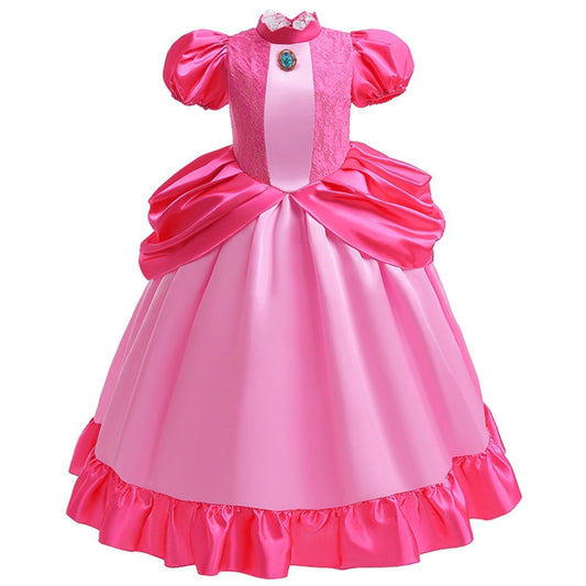 LOEL Girls Pink Princess Dresses Birthday Party Fancy Outfit Fairy Dress up