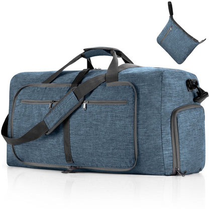 Phenas 115L/85L/65L Large Duffle Bag, Foldable Travel Gym Bag with Shoe Compartment, Lightweight Water Repellent Tear Resistant for Camping, Weekender, Overnight Travel