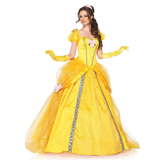 Phenas Belle Dress Beauty and Beast Costume for Women Belle Cosplay Princess Dress Up Clothes Halloween