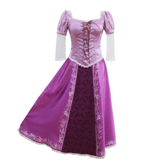 URSOFINE Women's Princess Purple Dress Purple Cosplay Costume Halloween Princess Lepe Dress Purple Magic Dress