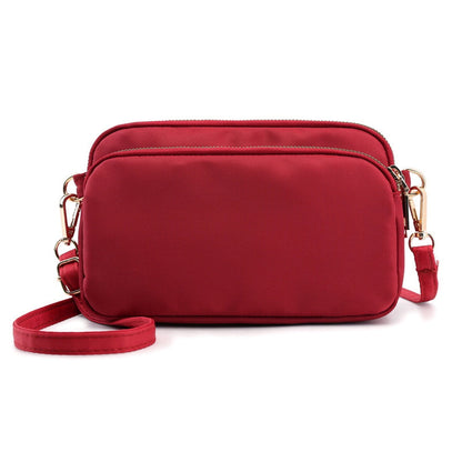 Small Crossbody Bag for Women Waterproof Shoulder Bag Casual Nylon Purse Handbag with Multi Pocket for Women Lady