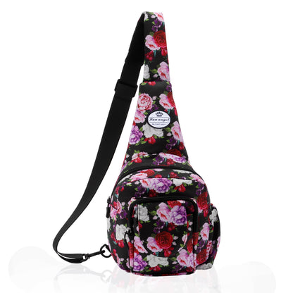 HAWEE Crossbody Sling Bags for Women, Small Sling Shoulder Backpack with Convertable Strap Fashionable Travel Chest Pack for Trip Sports Work