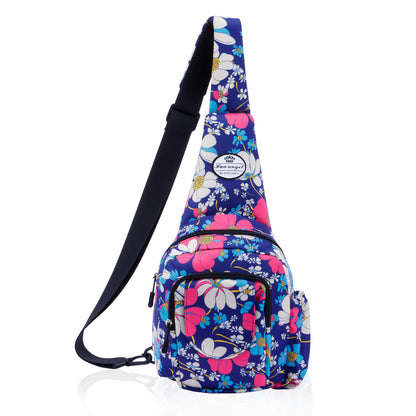 HAWEE Crossbody Sling Bags for Women, Small Sling Shoulder Backpack with Convertable Strap Fashionable Travel Chest Pack for Trip Sports Work