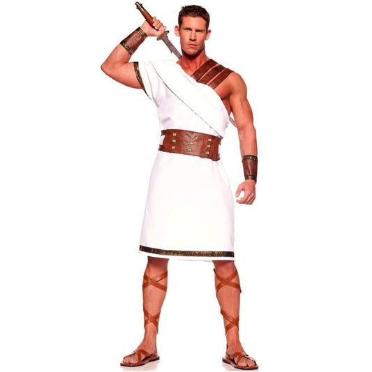 Phenas Toga Costume Women Men Roman Empress Greek Costume for Couples Goddess Toga Cosplay Party