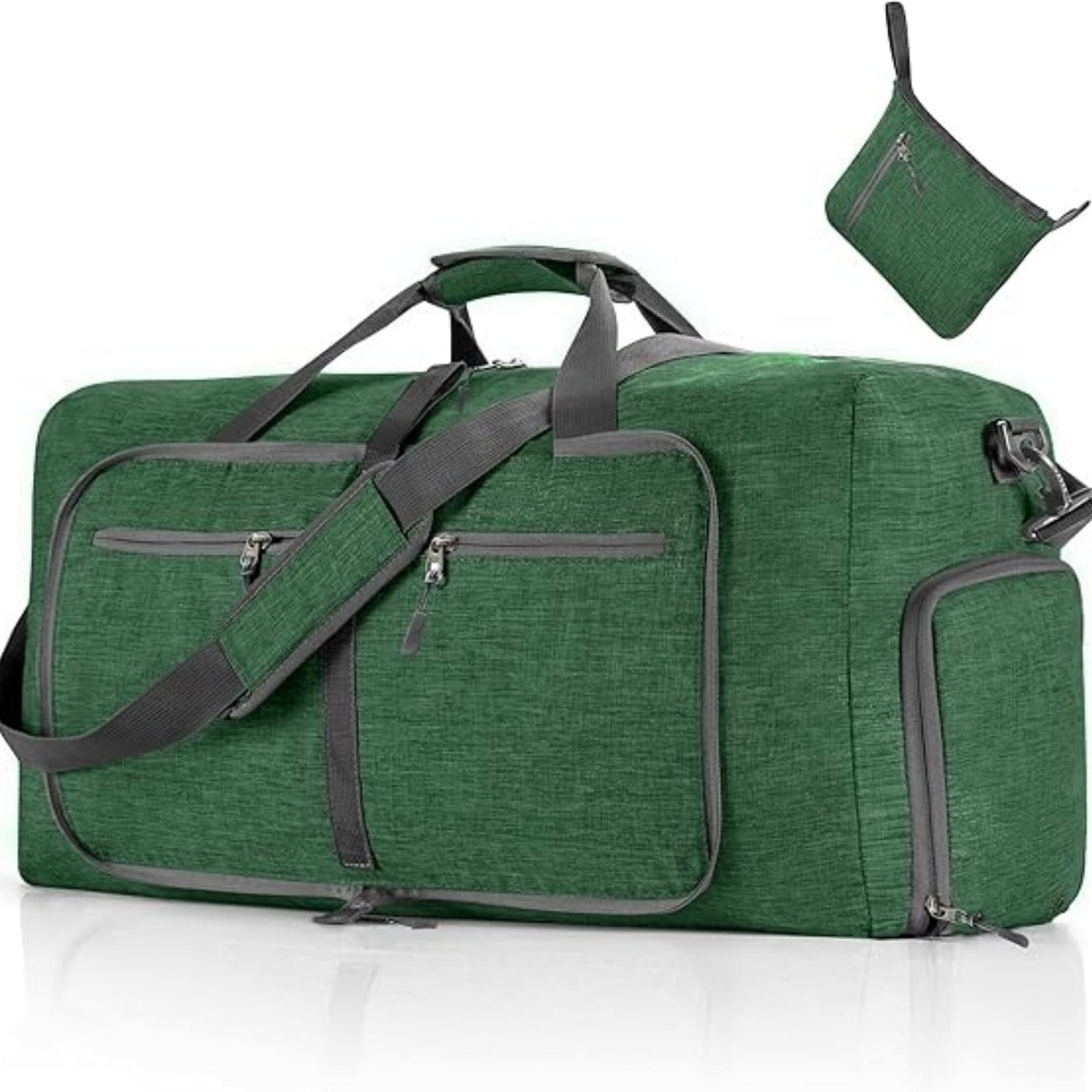 URSOFINE 115L/85L/65L Large Duffle Bag, Foldable Travel Gym Bag with Shoe Compartment, Lightweight Water Repellent Tear Resistant for Camping, Weekender, Overnight Travel