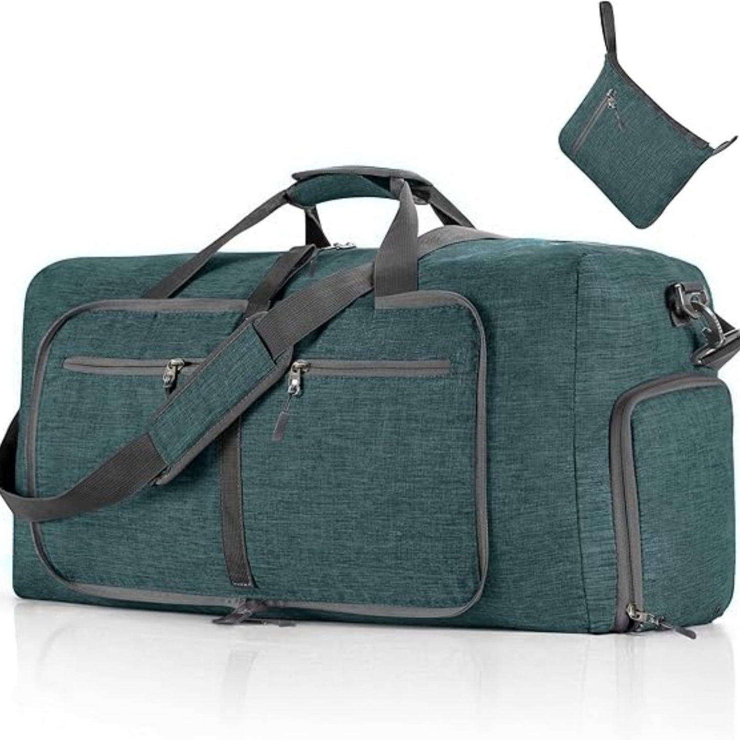URSOFINE 115L/85L/65L Large Duffle Bag, Foldable Travel Gym Bag with Shoe Compartment, Lightweight Water Repellent Tear Resistant for Camping, Weekender, Overnight Travel