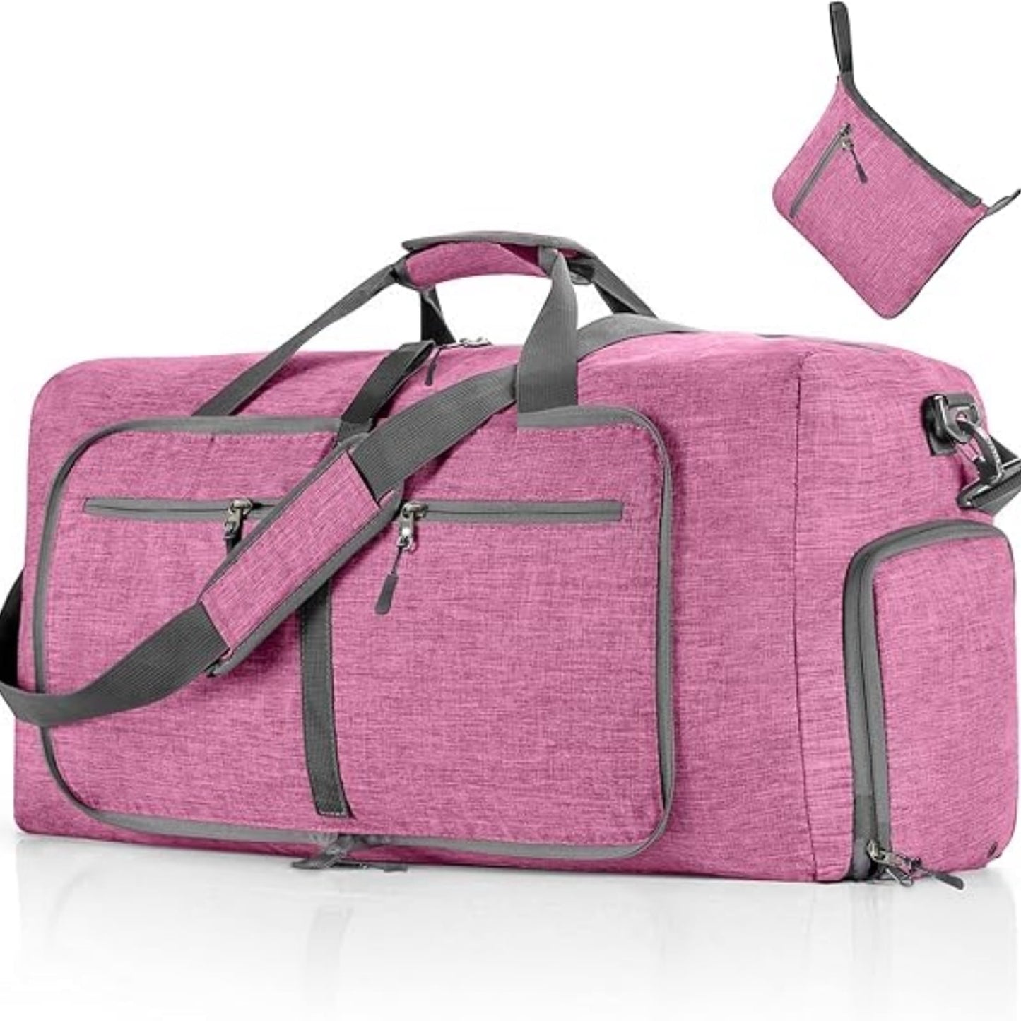 URSOFINE 115L/85L/65L Large Duffle Bag, Foldable Travel Gym Bag with Shoe Compartment, Lightweight Water Repellent Tear Resistant for Camping, Weekender, Overnight Travel
