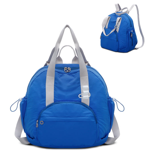 URSOFINE 2-in-1 Recycled Nylon Convertible Backpack Tote Purse for Women, Water-Resistant Handbag with Wet Pocket, Lightweight Foldable Daypack for Commute, College, Gym, and Weekend Travel