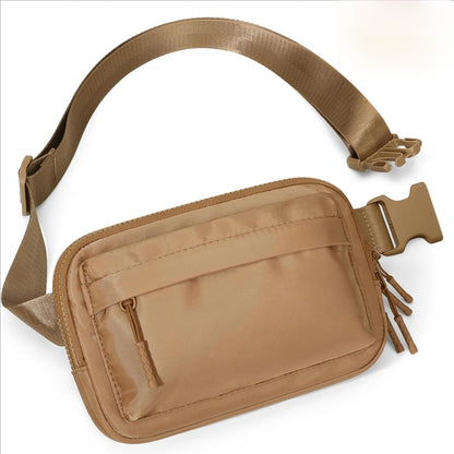 URSOFINE Fanny Pack Men Women Water-resistant with 4 Compartment, Adjustable Lightweight Crossbody Sling Bag for Travel, Gym, Running – Fits Phone & Essentials (Gift Idea)