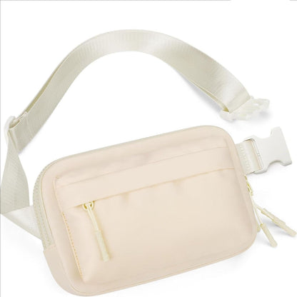 URSOFINE Fanny Pack Men Women Water-resistant with 4 Compartment, Adjustable Lightweight Crossbody Sling Bag for Travel, Gym, Running – Fits Phone & Essentials (Gift Idea)