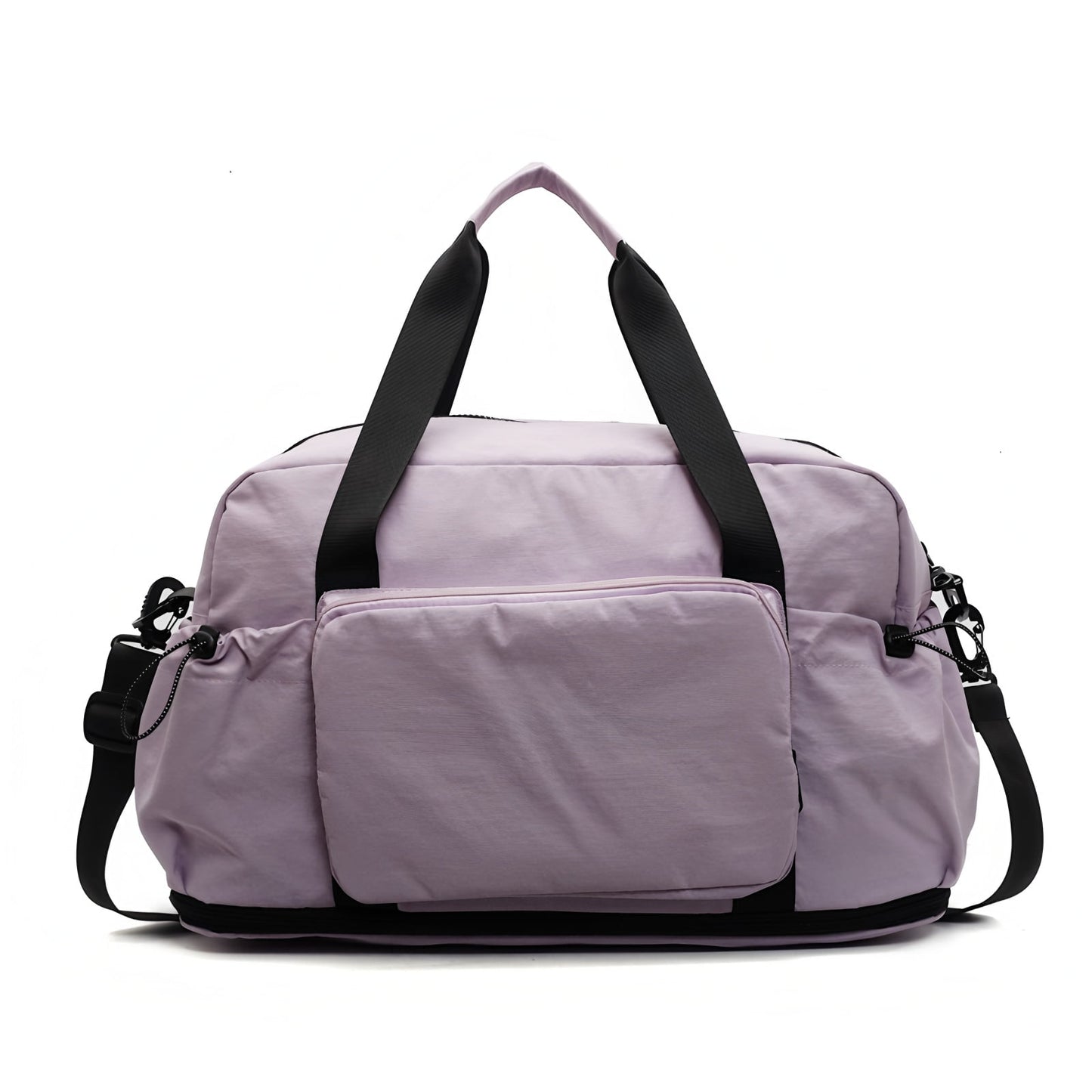 URSOFINE Nylon Duffle Bag Lightweight - Foldable & Expandable Sport Gym Bag with Wet Pocket & Luggage Sleeve - Large Capacity Carry-On Bag for Men Women Travel Fitness Camping Weekend Getaways Green