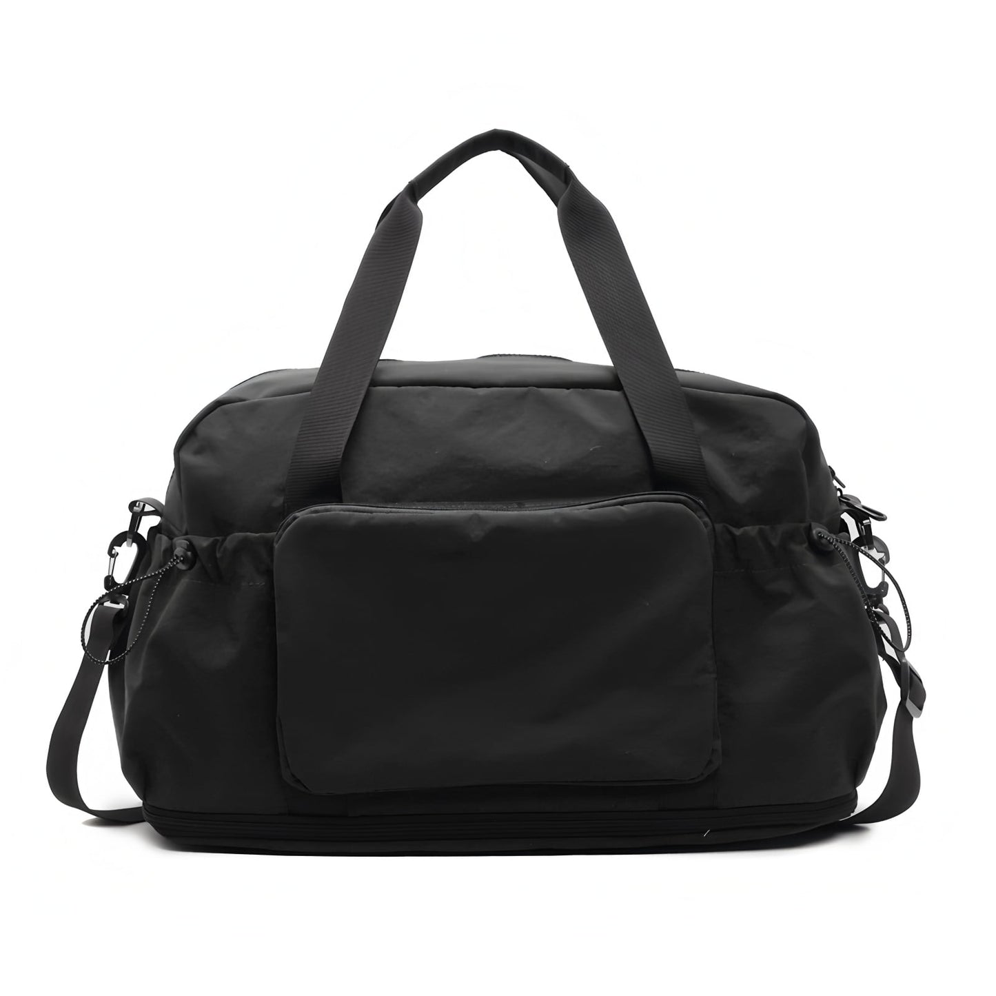 URSOFINE Nylon Duffle Bag Lightweight - Foldable & Expandable Sport Gym Bag with Wet Pocket & Luggage Sleeve - Large Capacity Carry-On Bag for Men Women Travel Fitness Camping Weekend Getaways Green
