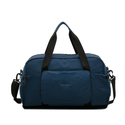 URSOFINE Nylon Duffle Bag, Lightweight Foldable Expandable Gym Bag with Wet Pocket & Luggage Sleeve, Large Capacity Carry On Travel Bag for Men Women, Ideal for Fitness Camping Weekend Getaways Green