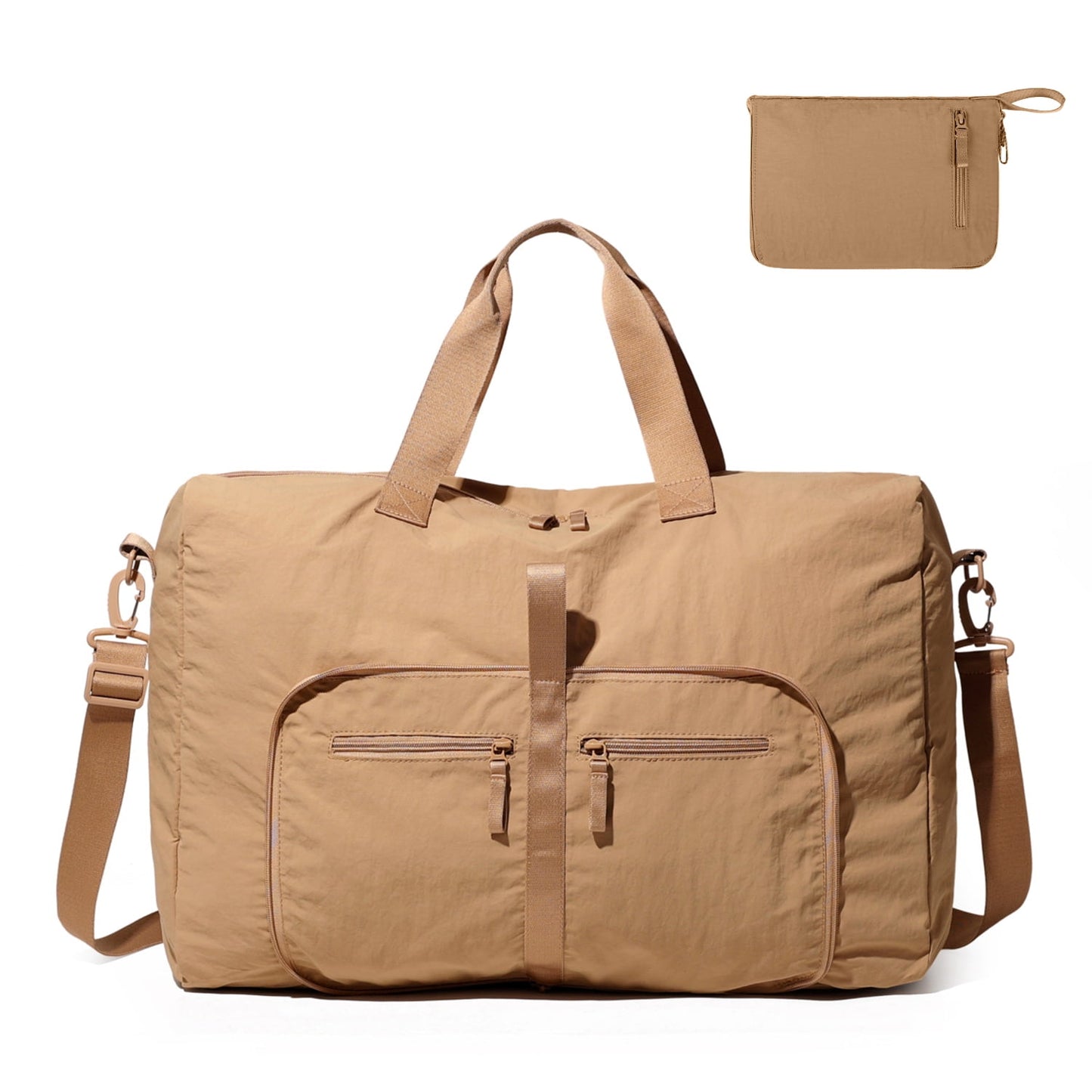 URSOFINE Travel Duffel Bags 35L, Gym Travel Bag & Packable Duffle Bag for Men, Foldable Overnight Weekender Bags for Women & Men with Adjustable Shoulder Strap