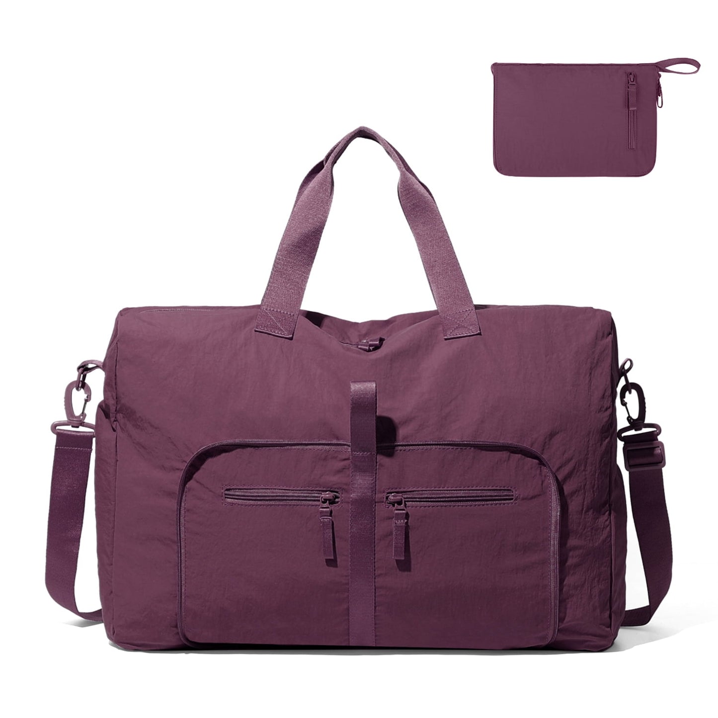 URSOFINE Travel Duffel Bags 35L, Gym Travel Bag & Packable Duffle Bag for Men, Foldable Overnight Weekender Bags for Women & Men with Adjustable Shoulder Strap