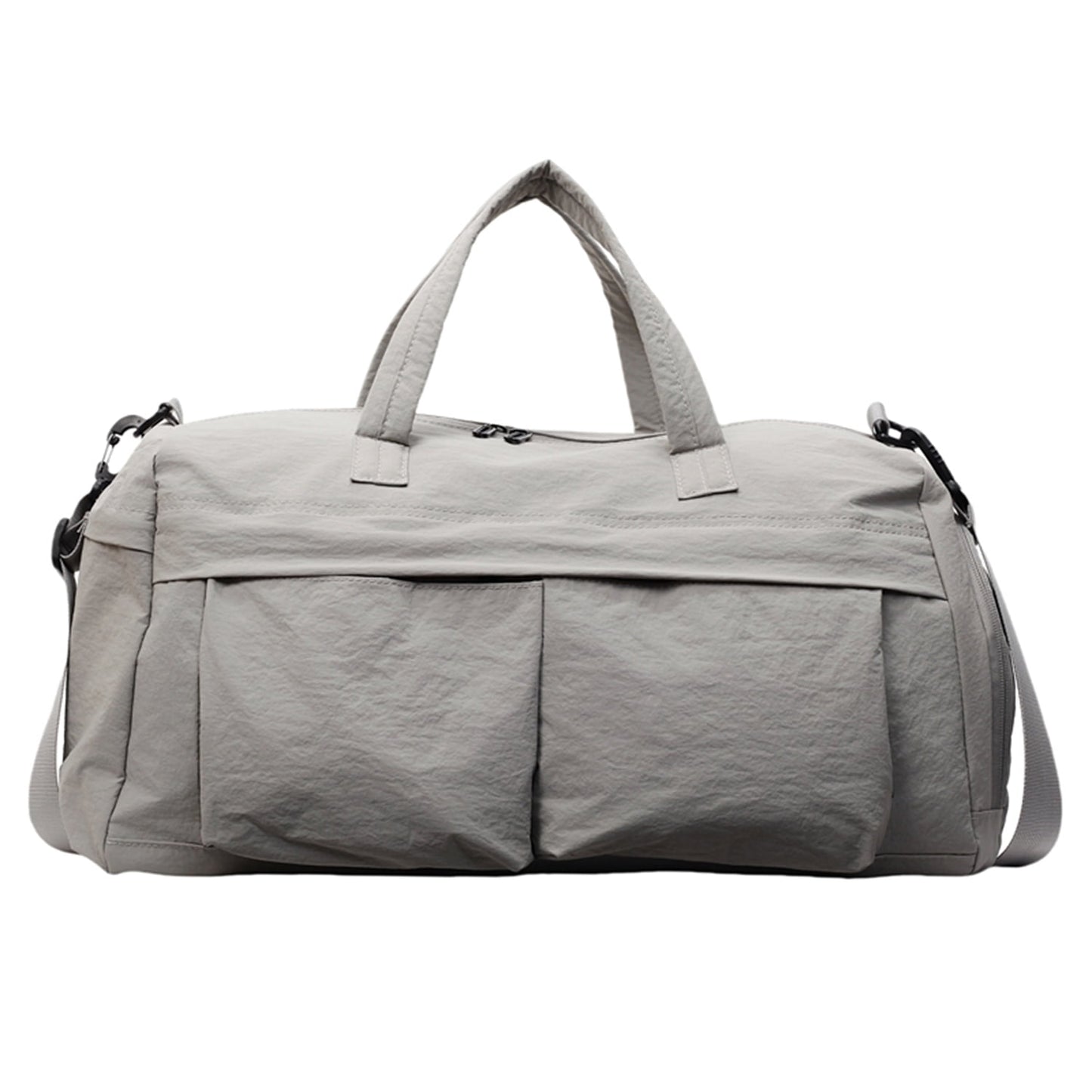 URSOFINE Travel Duffle Bag with Shoes Compartment, Overnight Weekender Bag with Wet Pocket, Small Gym Bag for Women and Men, Luggage Bag with Trolley Sleeve for Airplane
