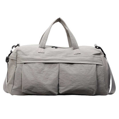 URSOFINE Travel Duffle Bag with Shoes Compartment, Overnight Weekender Bag with Wet Pocket, Small Gym Bag for Women and Men, Luggage Bag with Trolley Sleeve for Airplane