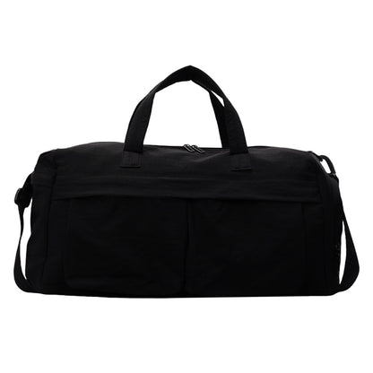 URSOFINE Travel Duffle Bag with Shoes Compartment, Overnight Weekender Bag with Wet Pocket, Small Gym Bag for Women and Men, Luggage Bag with Trolley Sleeve for Airplane