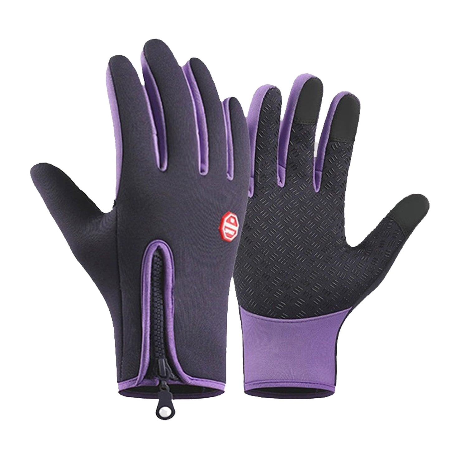 URSOFINE Winter Touch Screen Warm Gloves, Outdoor Water Resistant Windproof Anti-Slip Sports Gloves for Cycling Driving Running Hiking Climbing Skiing Sports, Adjustable Size for Men and Women