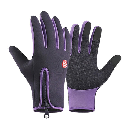 URSOFINE Winter Touch Screen Warm Gloves, Outdoor Water Resistant Windproof Anti-Slip Sports Gloves for Cycling Driving Running Hiking Climbing Skiing Sports, Adjustable Size for Men and Women