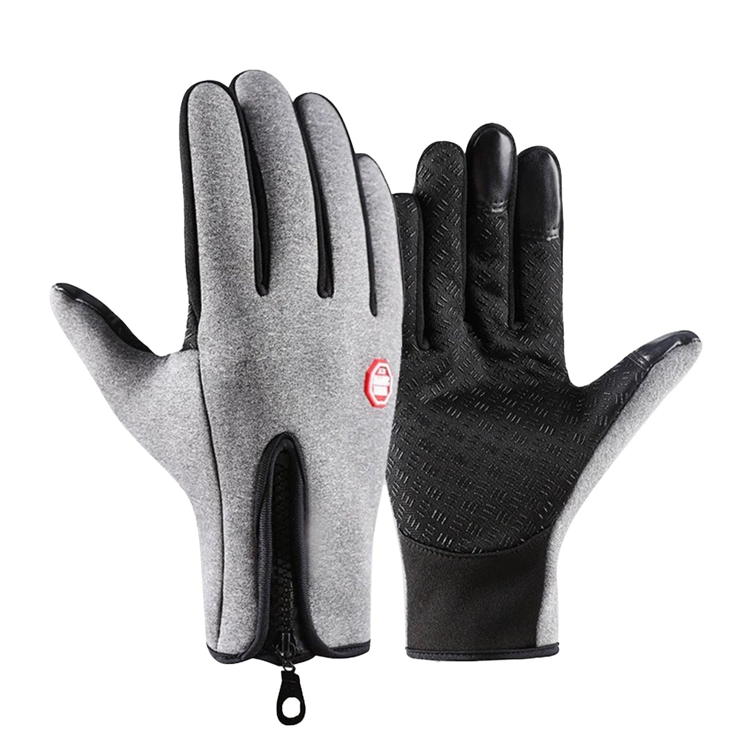 URSOFINE Winter Touch Screen Warm Gloves, Outdoor Water Resistant Windproof Anti-Slip Sports Gloves for Cycling Driving Running Hiking Climbing Skiing Sports, Adjustable Size for Men and Women