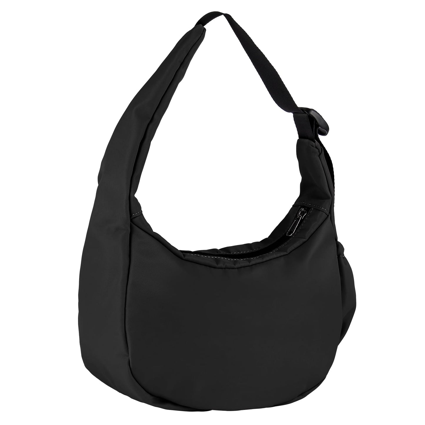 URSOFINE Women Crescent Crossbody Bag Lightweight Hobo Shoulder Bag, Multi Pocket Adjustable Strap Sling Bag, Bohemian Casual Handbag Purse for Daily Shopping Travel Gift,Purple