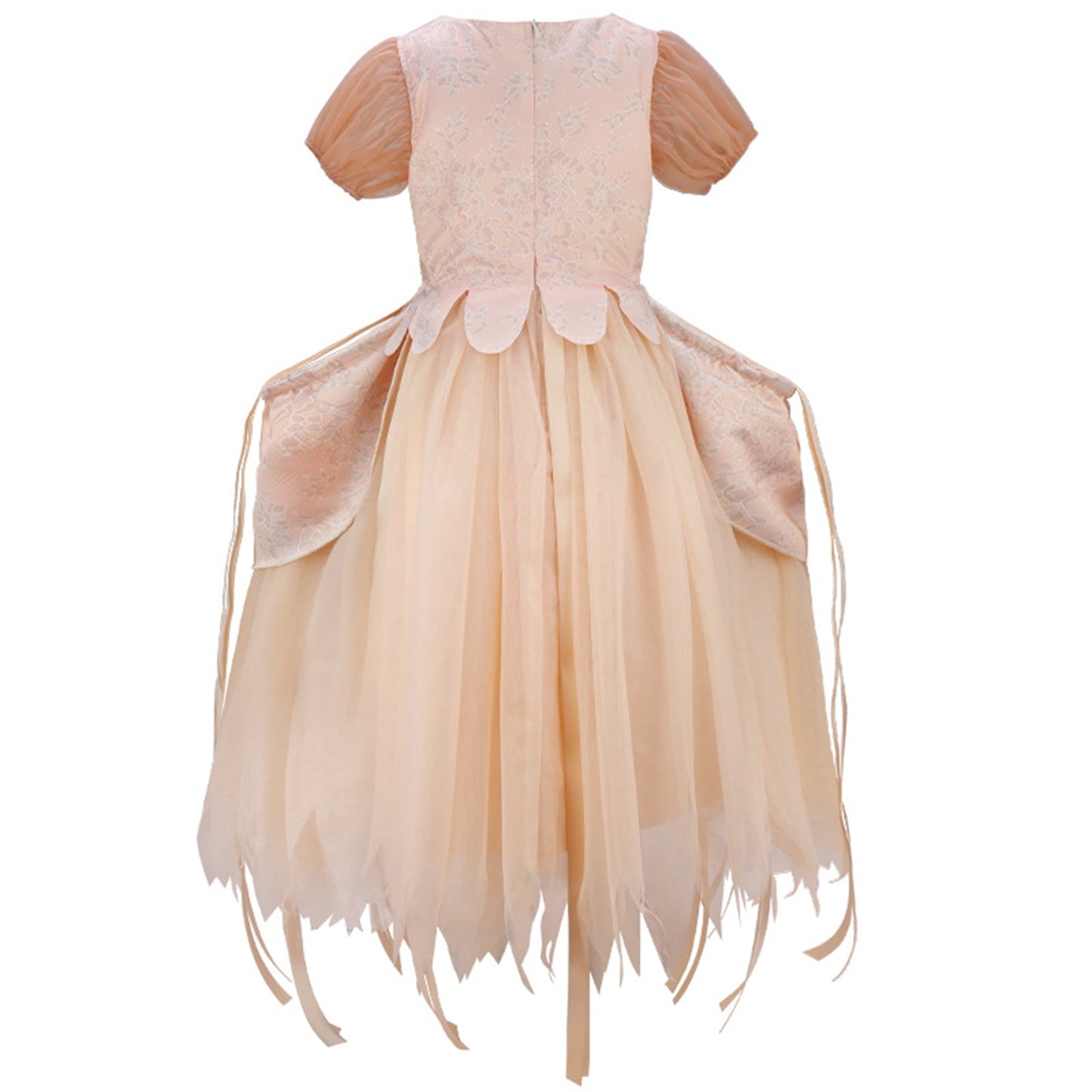 KAWELL Enid Costume Champagne Princess Dress Up, Kids Halloween Cosplay Party Outfit, Academy Uniform School Suits, Evening Gown for Girls 4-12 Years