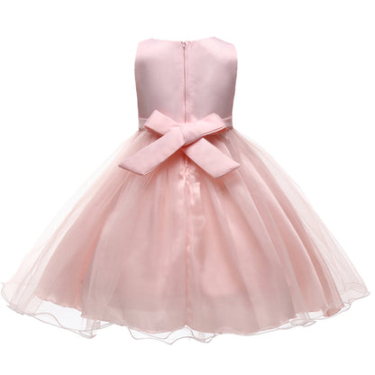 HAWEE Flower Girls Dress Sleeveless Sequin Tutu Princess Dress Birthday Party Pageant Ball Gown for Age 3-10 Years Old