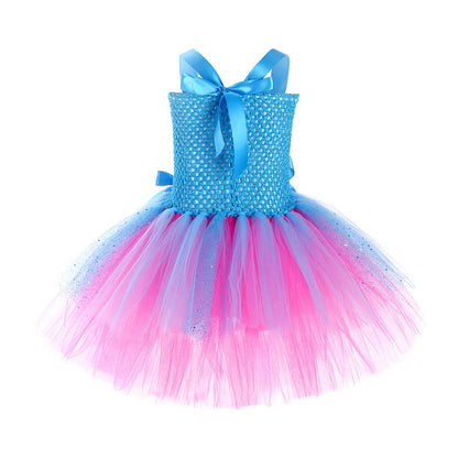HAWEE Girls Halloween Elf Fancy Dress Birthday Tutu Dresses Cosplay Princess Fairy Costume with Hairband
