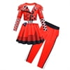 KAWELL Rise of Red Costume for Girls Zipper Jacket and Pants Red Halloween Dress Up 4-12 Years