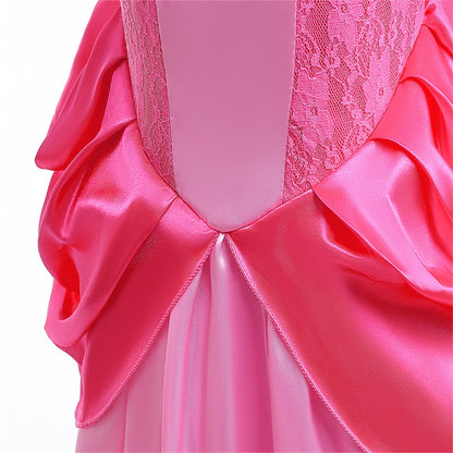 LOEL Girls Pink Princess Dresses Birthday Party Fancy Outfit Fairy Dress up