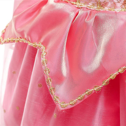 Phenas Aurora Princess Costumes Dress Christmas Halloween Birthday Role Play Cosplay Costume for Little Girls Dress Up