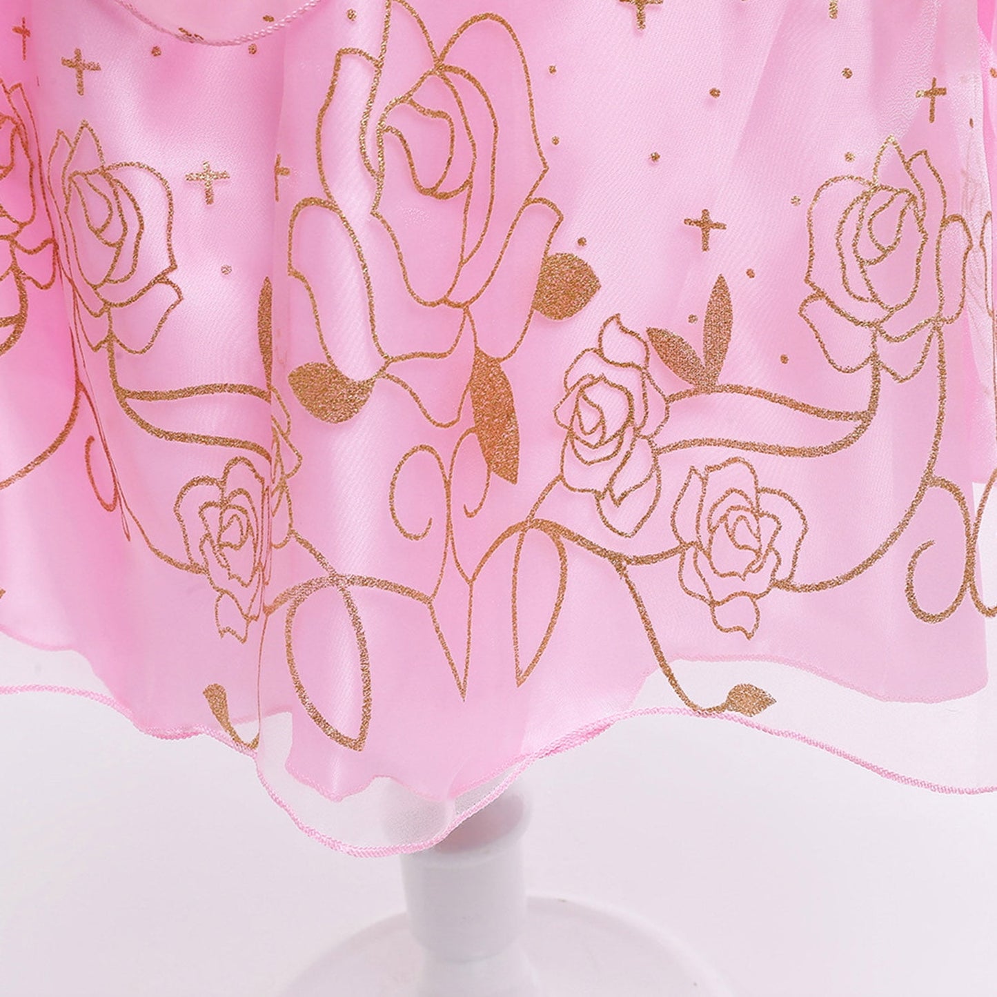 HAWEE Princess Dress up Birthday Party Fairy Pink Costume for Toddler/Little Girls