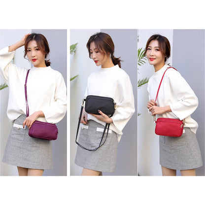 Small Crossbody Bag for Women Waterproof Shoulder Bag Casual Nylon Purse Handbag with Multi Pocket for Women Lady